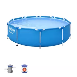 Bestway Steel Pro 56679 above ground pool Framed pool Round Blue