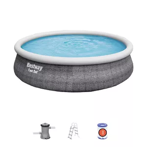 Inflatable pool Bestway 57372 Round 12362 L Grey