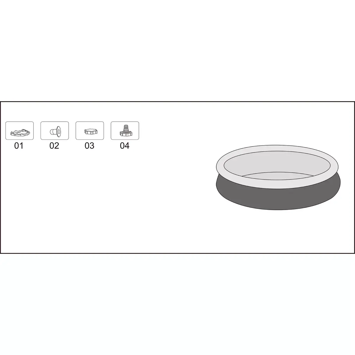 Gaisa baseins Bestway Fast Set 3.05m x 66cm Photo 11
