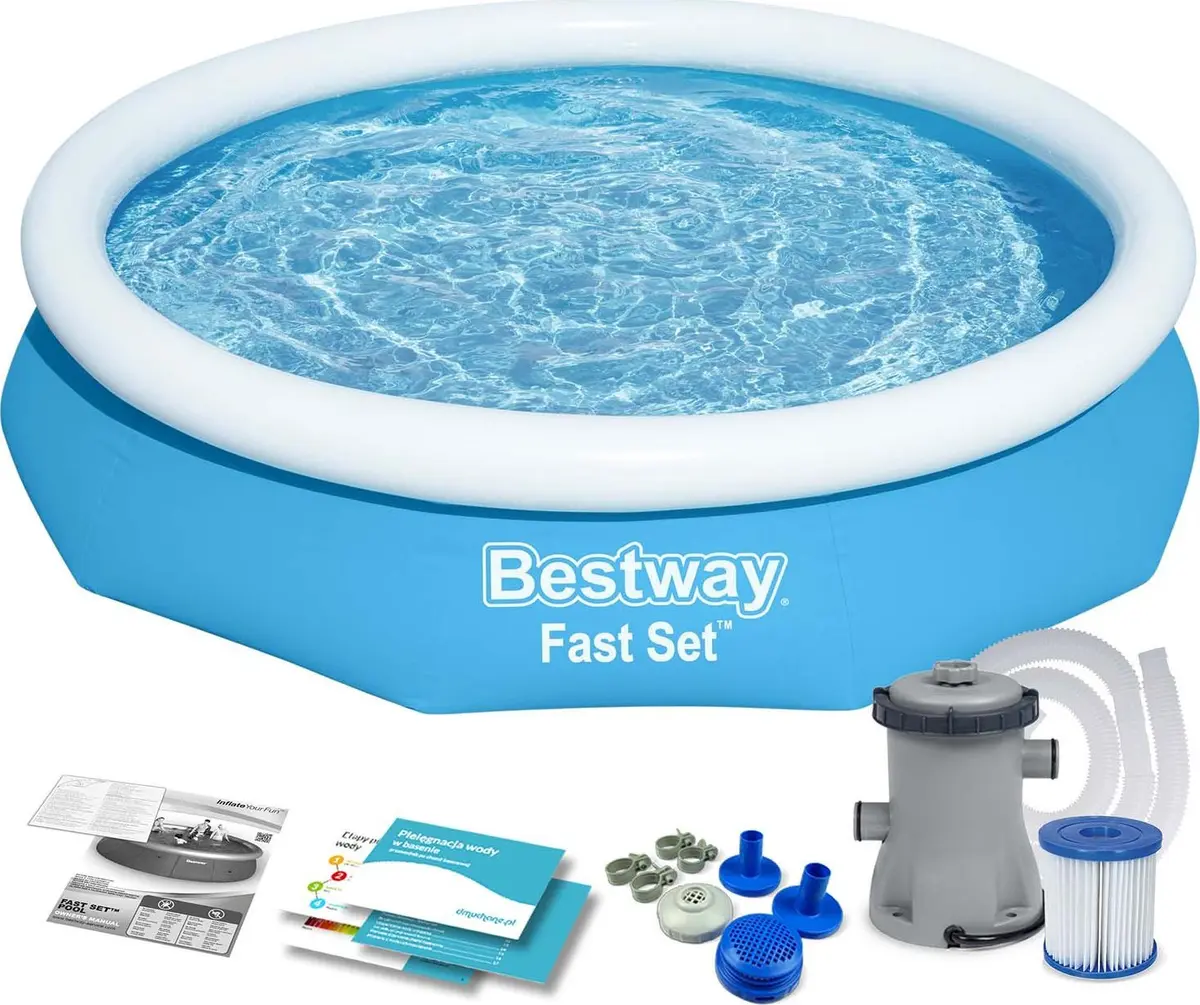 Gaisa baseins Bestway Fast Set 3.05m x 66cm Photo 20