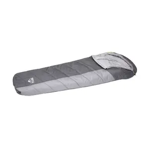 Спальник Bestway 68104 мумия, полиэстер, длина 230 см, ширина 55–80 см, серый