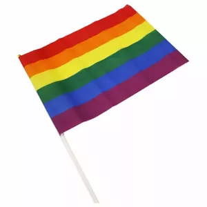 Флаг PRIDE Большой вымпел D-231738 — треугольный флаг LGBT, тканевый для мероприятий и декора