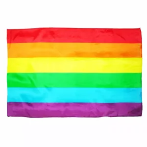 Флаг PRIDE D-231748 средний размер, радужный флаг ЛГБТ, тканевое декоративное полотнище