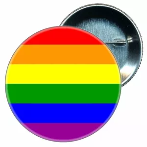 Pin PRIDE D-231720 LGBT Flag – enamel lapel pin, round badge