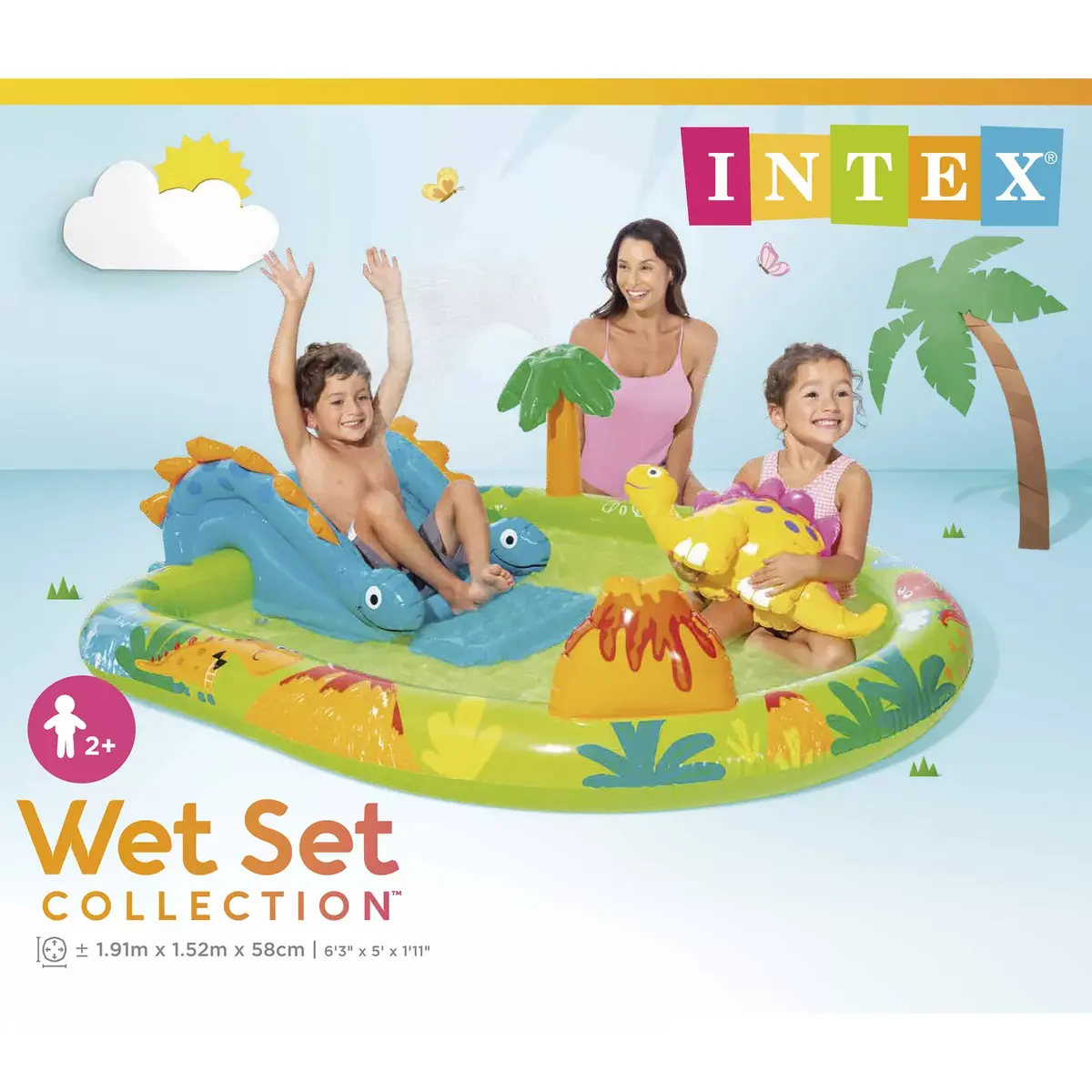 Intex 57166NP inflatable oval children's pool Photo 2