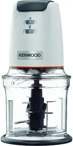 Kenwood Easy Chop Mini smalcinātājs CHP61.000WH ar 0.5 L plastmasas trauku, nerūsējošā tērauda asmeņiem un 500 W jaudu