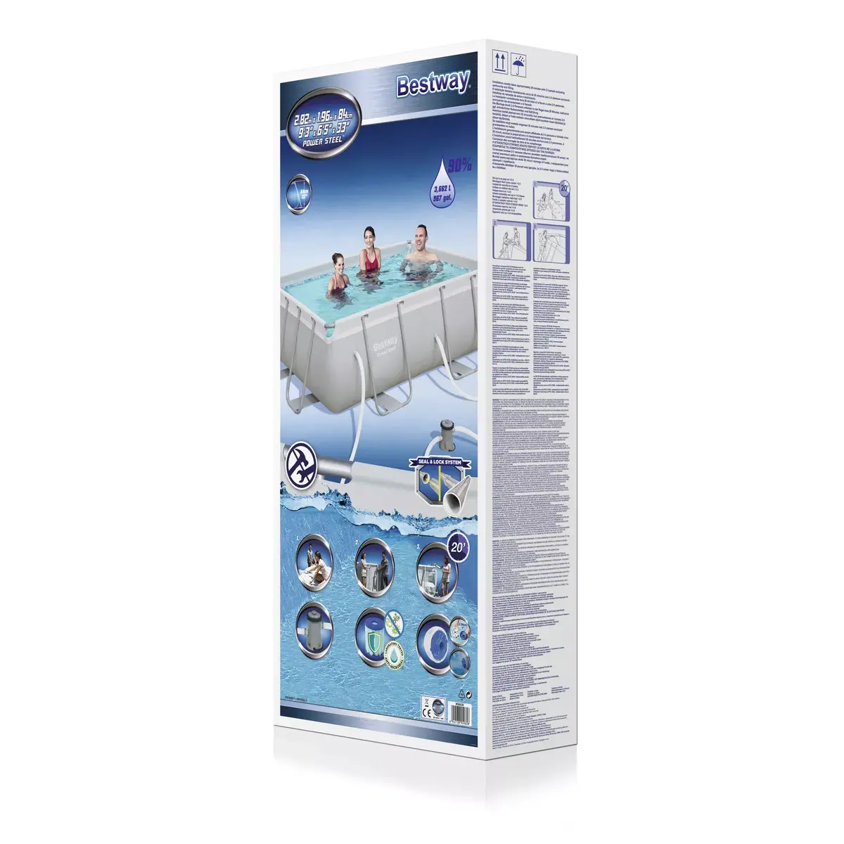 Bestway Power Steel framed pool 2.82×1.96×0.84 m Photo 8