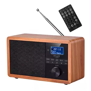 Adler AD 1184 radio Pārnesams Digitāls Melns, Koks