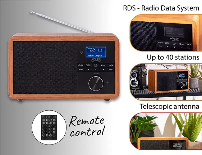 Adler AD 1184 pārnēsājams radio DAB+/FM/AM Photo 13
