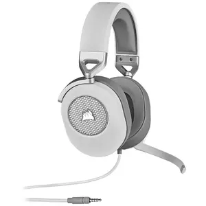 Игровая гарнитура Corsair HS65 SURROUND проводная белая бинауральная с микрофоном 20-20000 Гц