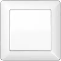 Light switch JUNG AS 590 WW — Duroplast white, button control