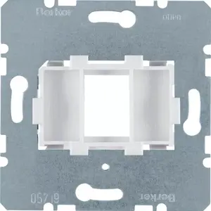 Berker 454002 Single Support Plate with White Mechanism Fastening Element