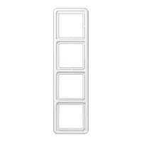 Накладная панель JUNG CD 584 WW белая, duroplast, безвинтовой дизайн, 81×294 мм