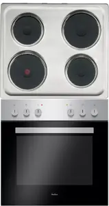 Электрический комплект Amica EHE 932 000 E с варочной панелью на 4 конфорки и духовкой 67 л