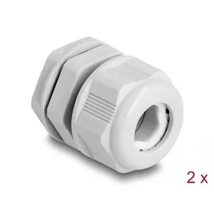 DeLOCK EX Cable Gland M20 grey 2 pieces Polyamide