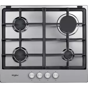 Whirlpool TGML 660 IX Нержавеющая сталь Встроенный 60 cm Газовый 4 зона(ы)