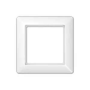 Electrical wall switch cover plate JUNG AS 581 WW White, duroplast, 80.5×80.5 mm