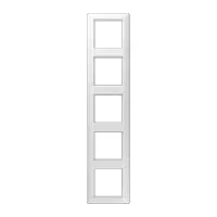Switch/Socket Plate Jung AS 585 WW White, Duroplast, Screwless, 80.5×364.5 mm