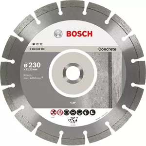 Diamond Cutting Discs Bosch Standard for Concrete 23 cm Bore 2.22 cm 10 pcs