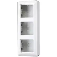 Outlet box JUNG AS 583 A WW, flush-mounted distribution box, 85×227×47 mm, white