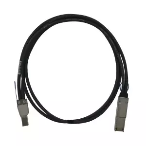 QNAP CAB-SAS05M-8644-8088 Serial Attached SCSI (SAS) cable 1 m Black, Metallic