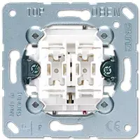 Выключатель Jung 539VU — наклонное управление, алюминиевый цвет, 250 В, 1 шт.