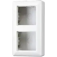 Outlet box JUNG AS 582 A WW, flush-mounted distribution box, 85×156×47 mm, white
