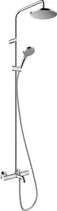 Hansgrohe Vernis Blend Showerpipe 200 1jet Shower System 26274000 with Overhead Shower and Hand Shower