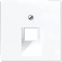 Flush plate JUNG A 569-1 PLUA WW — white duroplast, single-frame compatibility