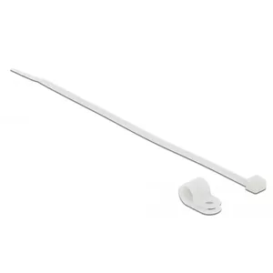 Screw mount cable tie DeLOCK 18867 Nylon White 24mm 10pcs