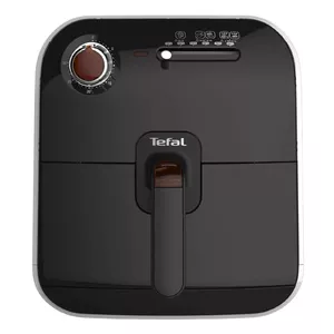 Eļļas panna Tefal FX1000 — vienkāršs korpuss, ietilpība 0,8 kg, rotācijas vadība, melna/balta