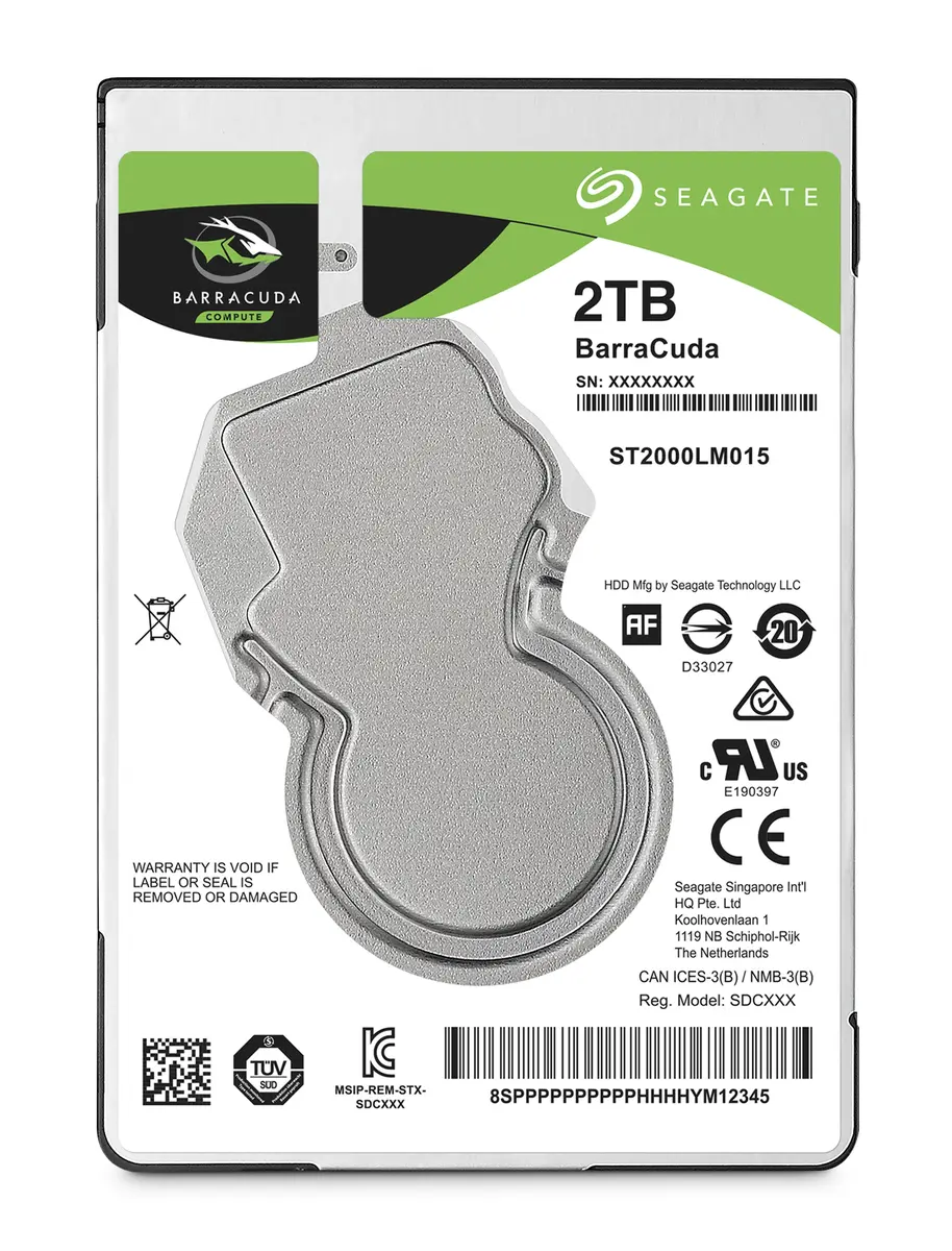Iekšējais klēpjdatora cietais disks Seagate BarraCuda