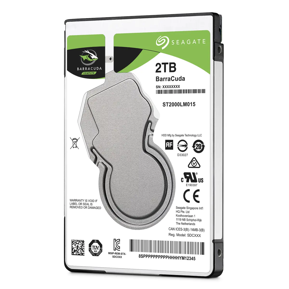 Seagate BarraCuda ST2000LM015 2 TB 2.5" Hard Drive Photo 3