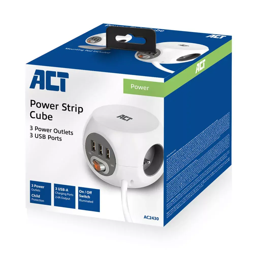 ACT AC2430 PDU — 3× Type F, 230 В Photo 4