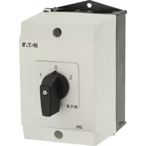 Трехполюсный тумблерный переключатель Eaton T3-3-8212/I2, черный/белый