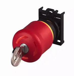 Eaton M22-PVS/K01 Key-Operated Emergency Stop Switch, Red, IP66/IP67/IP69