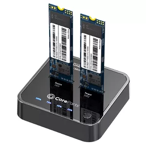 Док-станция для накопителей CoreParts MS-CLONER-NVME USB 3.2 Gen 2 Type-C черная