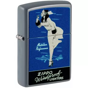 Windproof Lighter Zippo 48146, Brass Finish, Refillable Metal Pocket Lighter