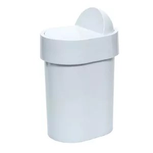 GEDY Junior 8009 02 Trash Bin, 4.8 L, White