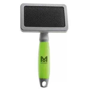 Moser Large Slicker Black, Green, Grey Dog Brush