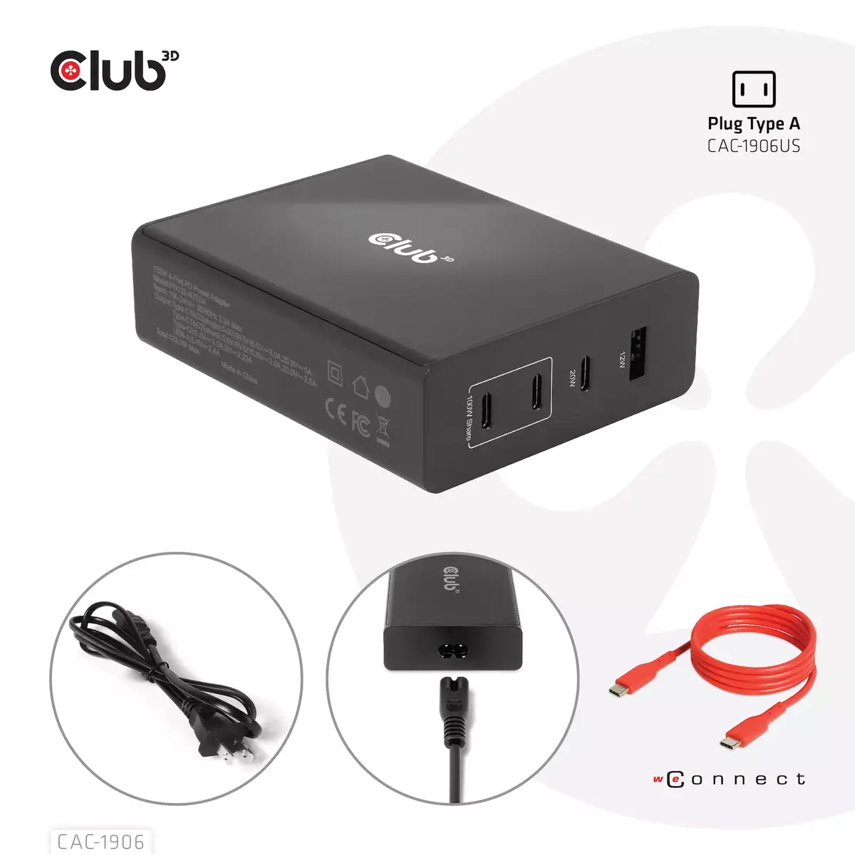 Путешествующее зарядное устройство CLUB3D CAC-1906 Photo 8