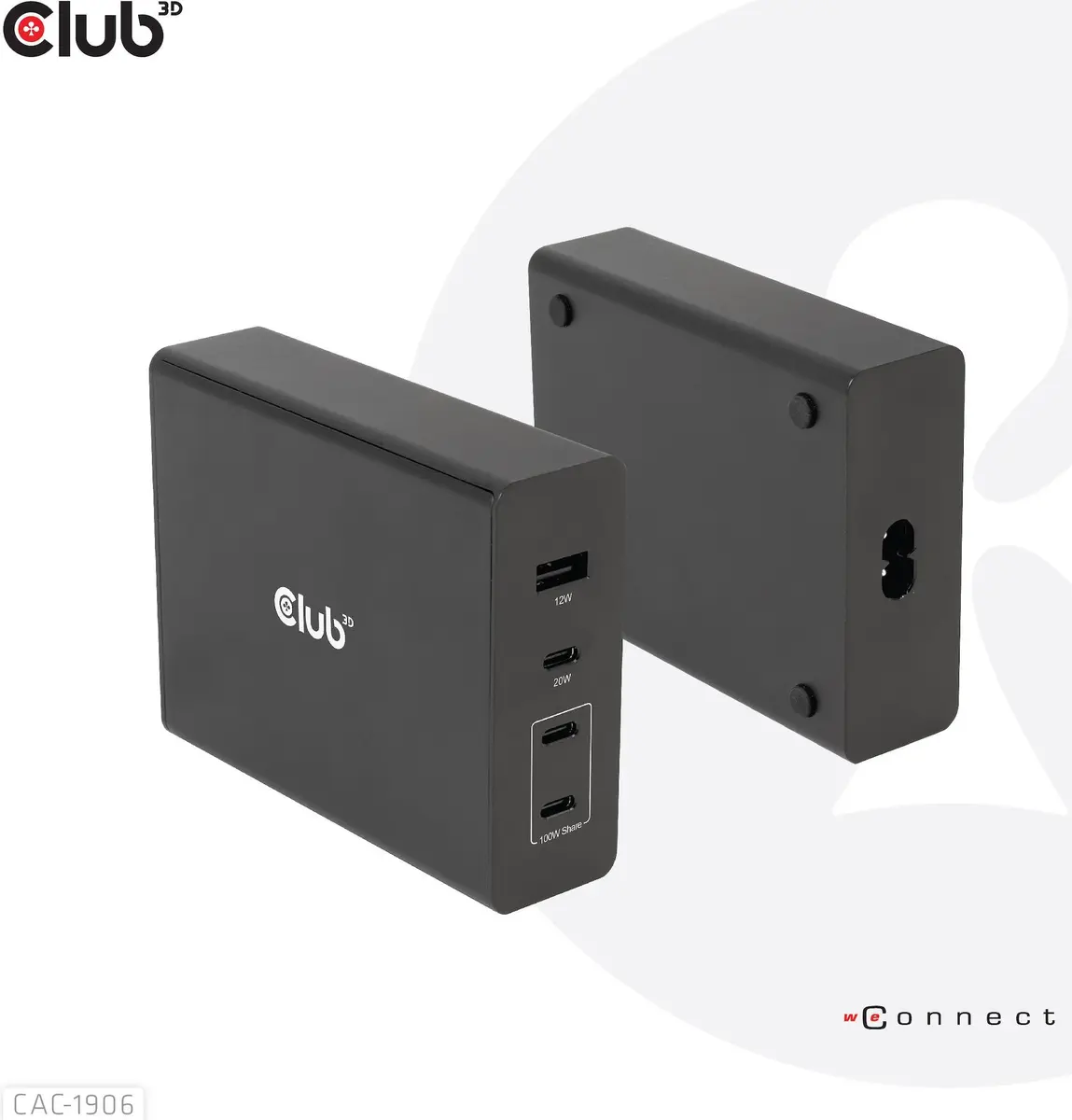 Club 3D 132W ceļojumu lādētājs ar