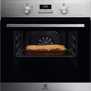 Built-in electric oven Electrolux EOF3H00BX — 65 L, stainless steel, A class, LED display, telescopic guides