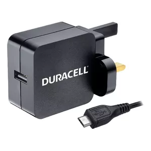 Duracell DMAC10-UK PDA/mobīlo telefonu lādētājs Viedtālrunis, Planšete Melns AC Iekštelpas