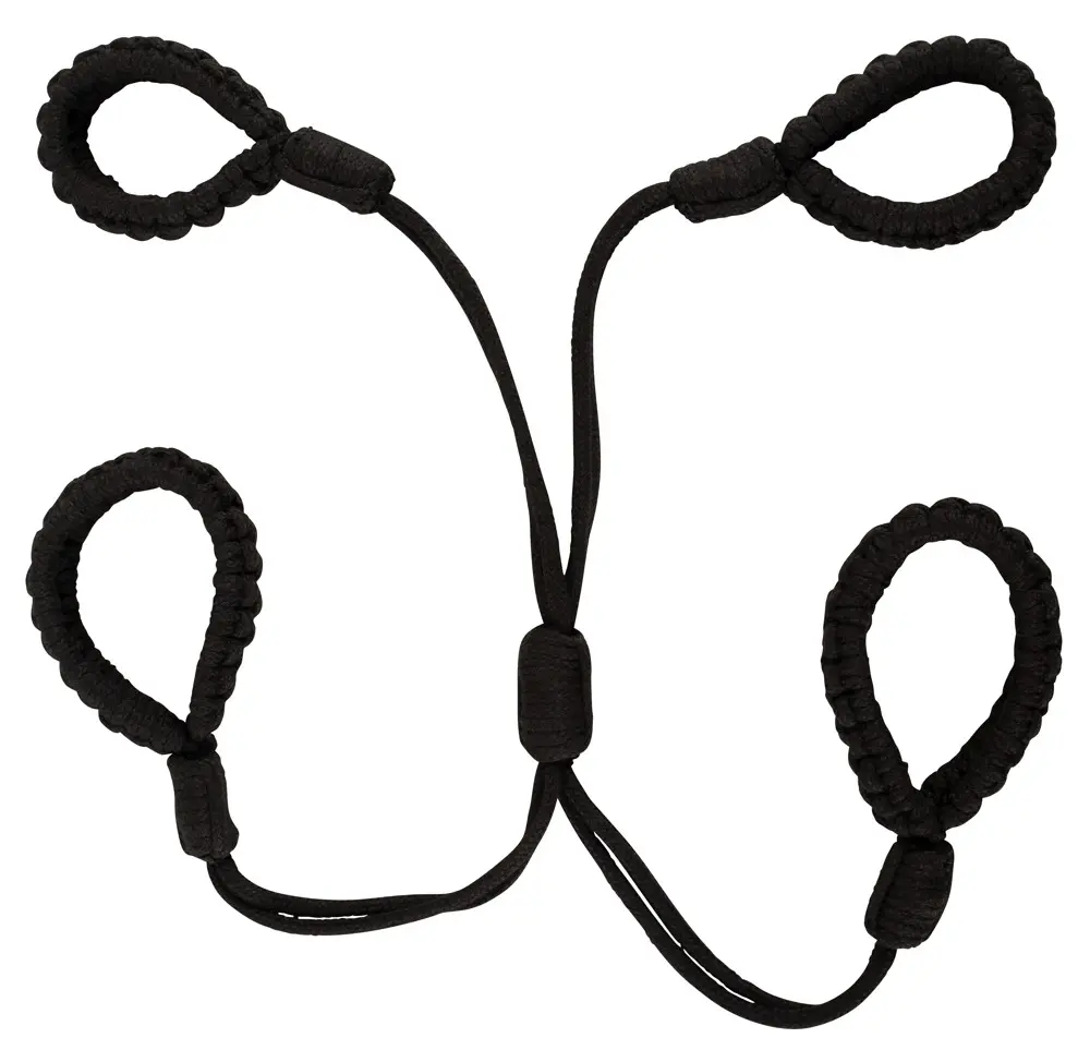 Bondage Bad Kitty Handcuffs 2 — хлопковый комплект наручников Photo 3