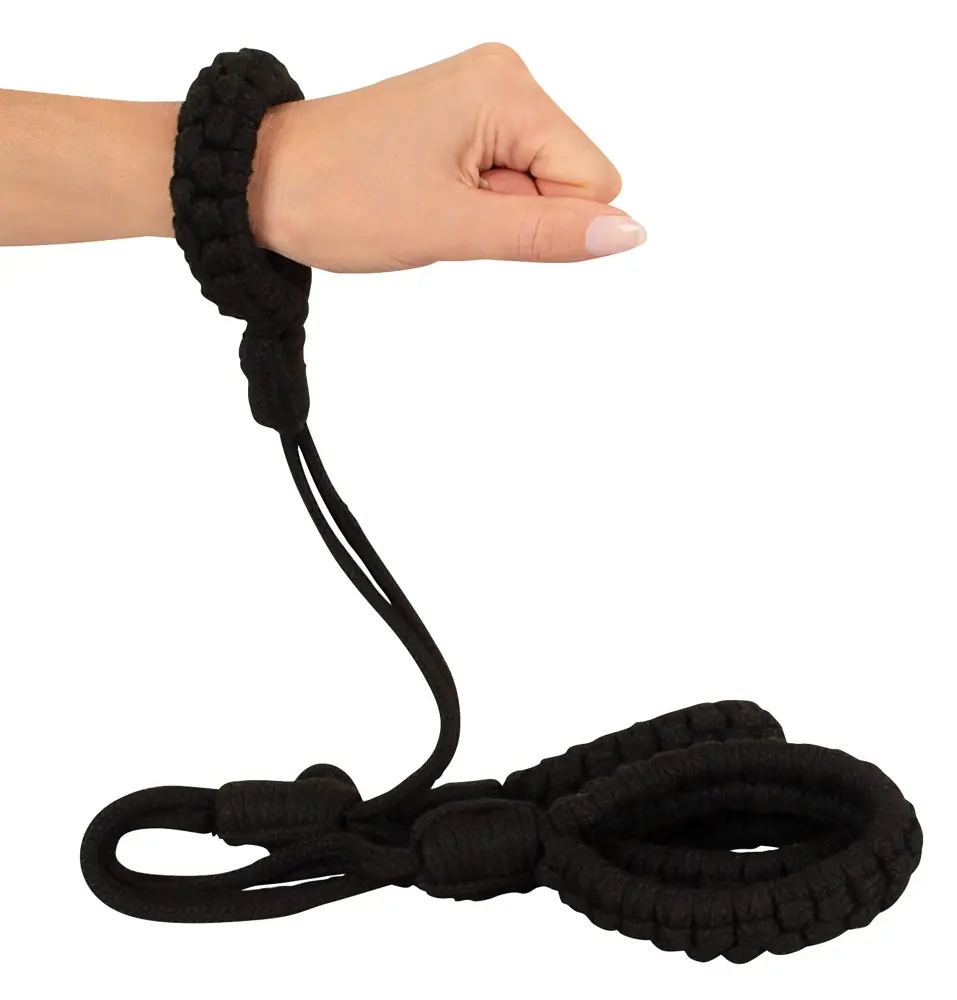 Bondage Bad Kitty Handcuffs 2 — хлопковый комплект наручников Photo 5