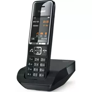 Беспроводной телефон Siemens Gigaset Comfort 550 черный — DECT трубка, длительное время работы батареи
