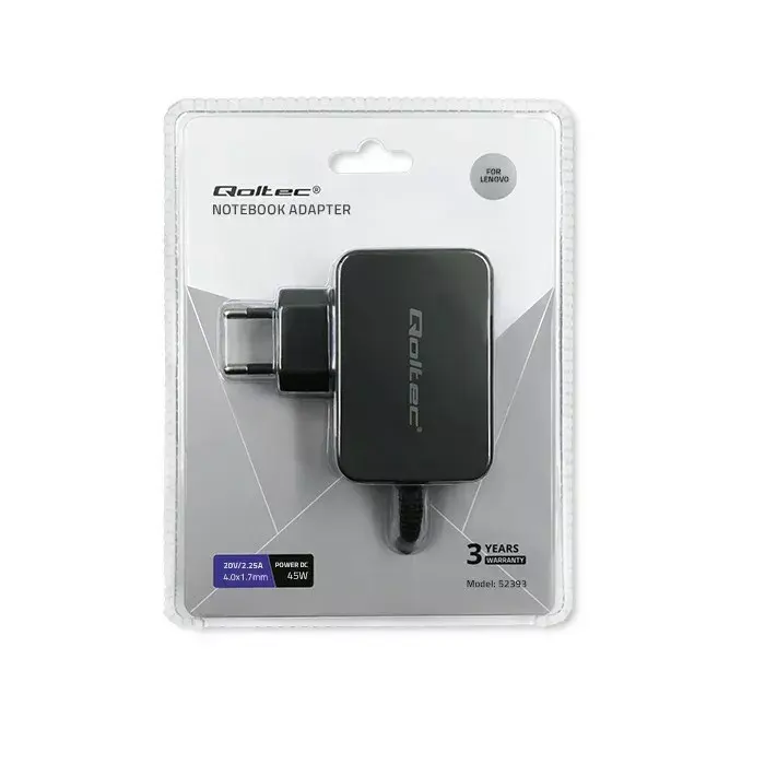 Адаптер питания QOLTEC 45W 20V 2.25A (52393) Photo 3