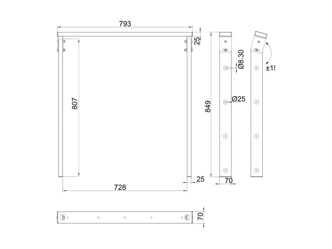 Multibrackets M Ceiling Mount Pro OM55N-D Ceiling Mount Photo 8