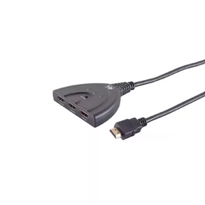HDMI kabelis ShiverPeaks SP05-02001 0.5m HDMI Type A 3 x HDMI Melns
